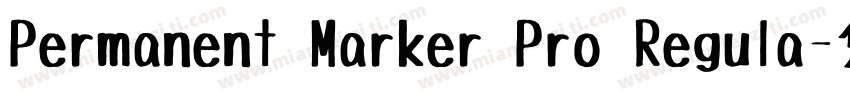 Permanent Marker Pro Regula字体转换